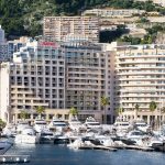 Marriott La Poere de Monaco at yacht filled marina