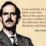 Basil Fawlty about wine