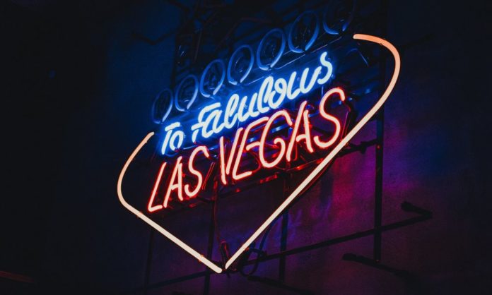 A sign board that is also lit up and it says Welcome to Fabulous Las Vegas