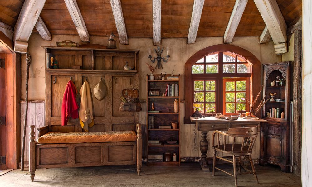 The interiors of Hobbiton and where guests will stay whilst on their visit - shows the iconic room 