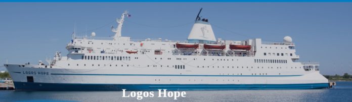 You can see a pic of the ship called Logos Hope