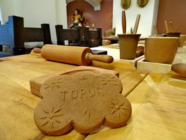 A Gingerbread with the words Torun - Torun in Poland is famous for its gingerbread