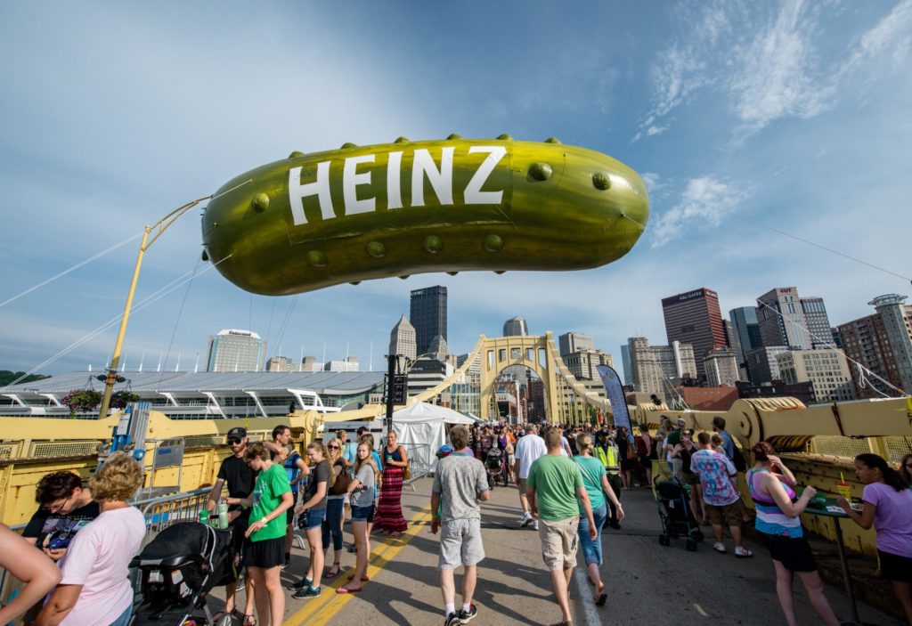 Festival goers at Pittsburgh's Pickeburgh festival